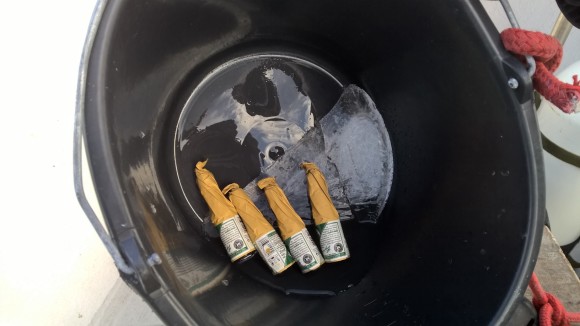 Der var en lille flidspræmie for at dykke om vinteren.