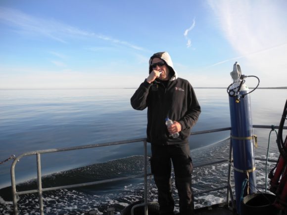 Vi sejlede tidligt, for vi havde jo et stramt program...