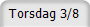 Torsdag 3/8