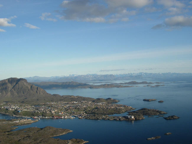 Udsigt over Sisimiut